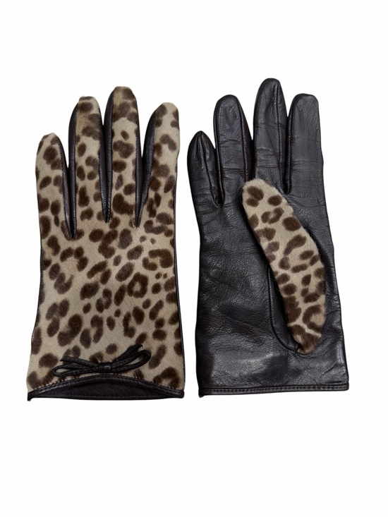 Coach Accessories - Coach Women's Calfskin Leopard Print Leather Hide  Gloves Size 7